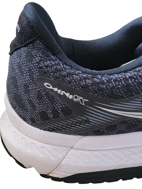 Saucony Omni 20 PWRRUN Men\'s Running Shoe Black White Sz 14